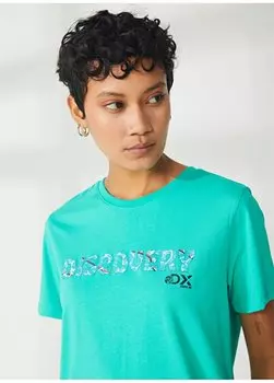 Мятная женская футболка с круглым вырезом с принтом W-HOLDEN Discovery Expedition, мятный