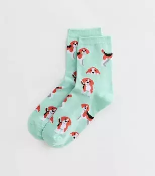 Мятно-зеленые носки в стиле бигль New Look, мятно-зеленый