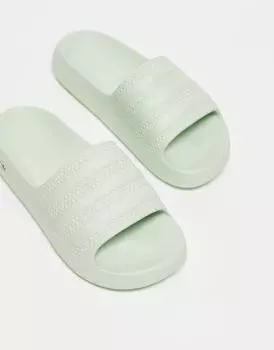 Мятно-зеленые шлепанцы adidas Originals Ayoon
