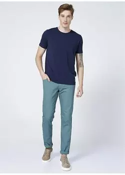 Мятные мужские брюки с диагональю Beymen Business, мятный