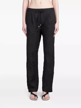 Мятые брюки HOLY CAFTAN, черный