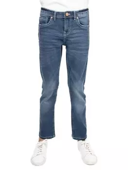 Мятые джинсы для маленького мальчика Cultura, темно-синий