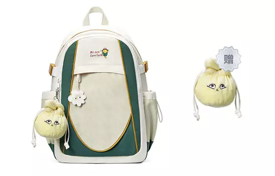 MR.ACE HOMME Рюкзак из полиэстера, обычный, унисекс, бежевый