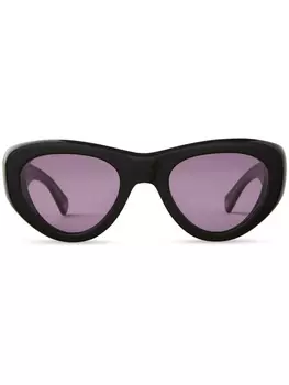 MR. LEIGHT солнцезащитные очки Reveler S в овальной оправе, черный