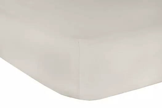 Mr.Sandman Эластан Классический топпер на приталенной ткани Простыня цвета слоновой кости 160х200-210см 220г/м