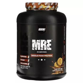 MRE, Цельнопищевой белок, печенье с арахисовым маслом, 7,16 фунта (3250 г) Redcon1