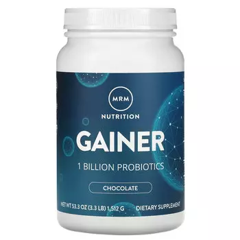 MRM Nutrition, Nutrition, гейнер, шоколад, 1 млрд пробиотиков, 1512 г (3,3 фунта)