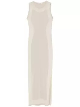 MRZ платье макси из ткани ламе, нейтральный