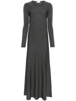 MRZ расклешенное платье с люрексом, серый