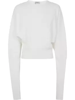 MRZ ребристый джемпер, белый