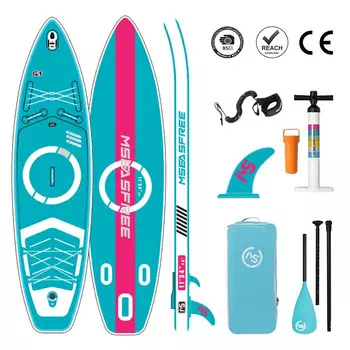 MSEASFREE Красочная доска для серфинга Luya Fishing Yoga SUP Модернизированная красочная зеленая доска