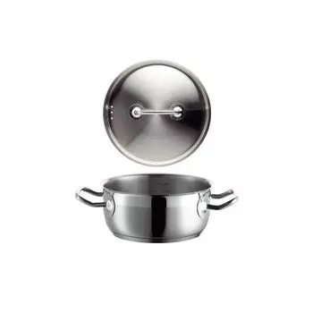 Mser 926085 Professional I сковорода с крышкой, 16см, нержавеющая сталь 18/10, серебристый