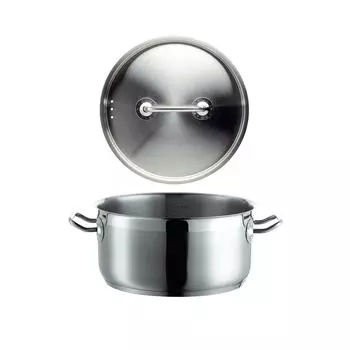 Mser 926087 Professional I сковорода с крышкой, 24см, нержавеющая сталь 18/10, серебристый