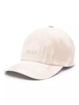 MSGM бейсболка с жаккардовым узором, нейтральный цвет