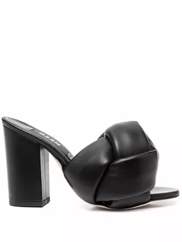 MSGM босоножки с плетеными ремешками, черный