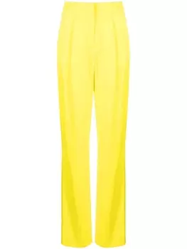 MSGM брюки прямого кроя, желтый