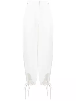 MSGM брюки с эластичным поясом, белый