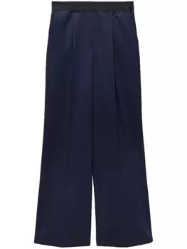 MSGM брюки с эластичным поясом, синий