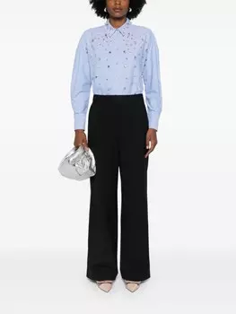 MSGM брюки с логотипом на талии, черный