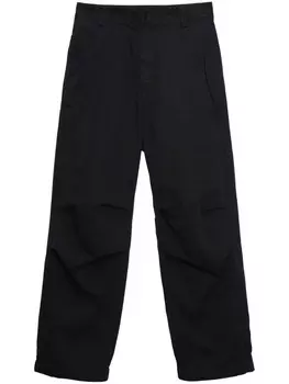 MSGM брюки широкого кроя, черный