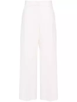 MSGM брюки строгого кроя с завышенной талией, нейтральный цвет