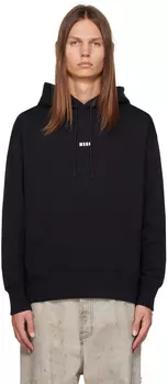 MSGM Черный худи с принтом