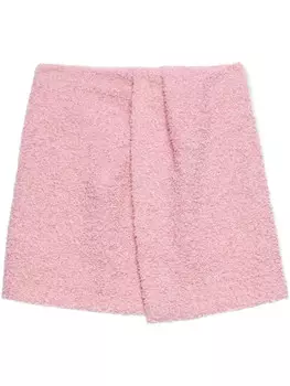 MSGM драпированная юбка миди, розовый