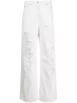 MSGM джинсы bootcut средней посадки, белый