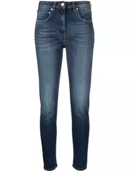 MSGM джинсы скинни с завышенной талией, синий