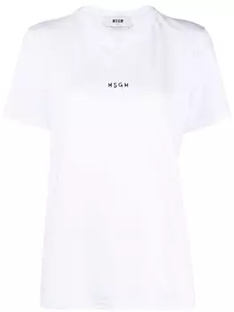 MSGM футболка с логотипом, белый