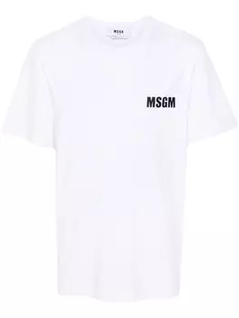 MSGM футболка с логотипом, белый