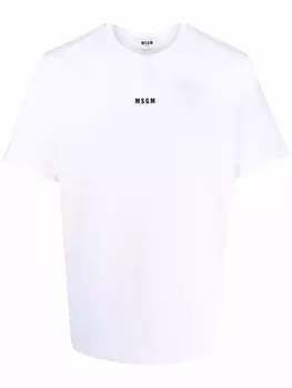 MSGM футболка с логотипом, белый