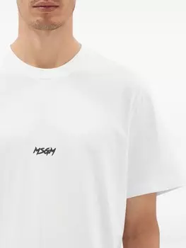 MSGM футболка с логотипом, белый