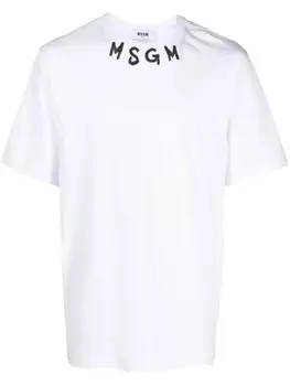 MSGM футболка с логотипом, белый