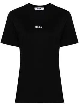 MSGM футболка с логотипом, черный