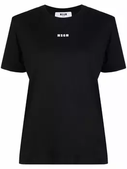 MSGM футболка с логотипом, черный