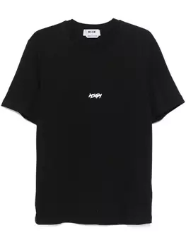 MSGM футболка с логотипом, черный