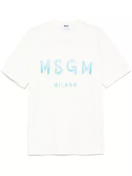 MSGM футболка с логотипом, нейтральный