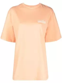 MSGM футболка с логотипом, оранжевый