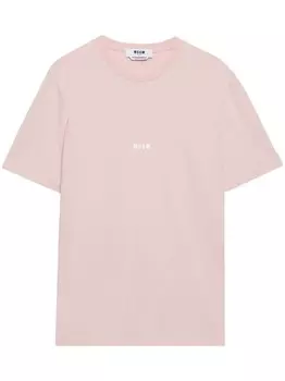 MSGM футболка с логотипом, розовый