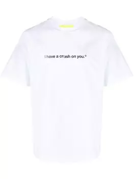 MSGM футболка с принтом, белый