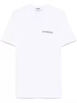 MSGM футболка с принтом La Vedetta, белый