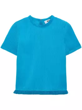 MSGM футболка в рубчик, синий