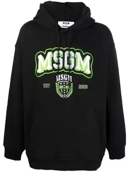 MSGM худи College с логотипом, черный