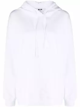MSGM худи с логотипом, белый
