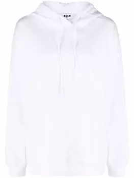 MSGM худи с логотипом, белый