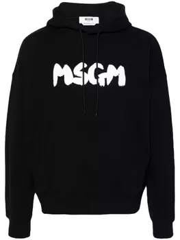 MSGM худи с логотипом, черный