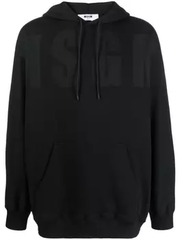 MSGM худи с логотипом, черный