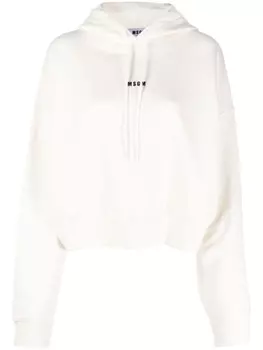 MSGM худи с логотипом, нейтральный цвет