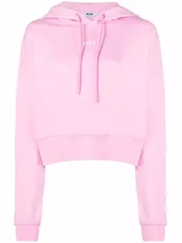 MSGM худи с логотипом, розовый